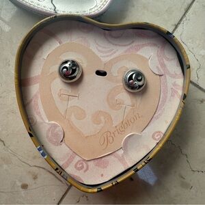 Brighton Round Silver tone Earrings